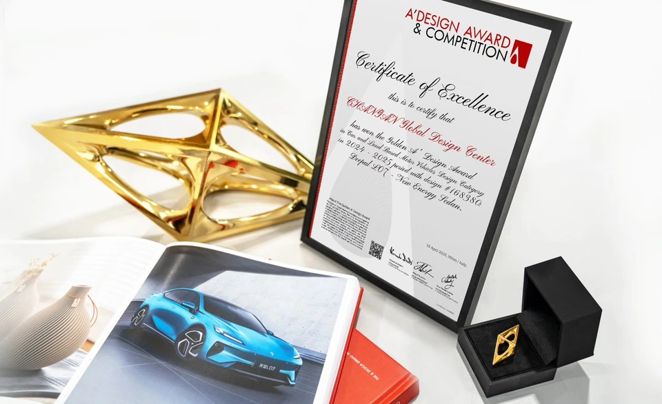 Branding — design award still-life composition