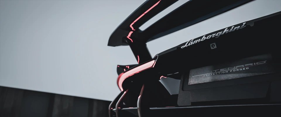 Lamborghini — rear bodywork and lighting detail