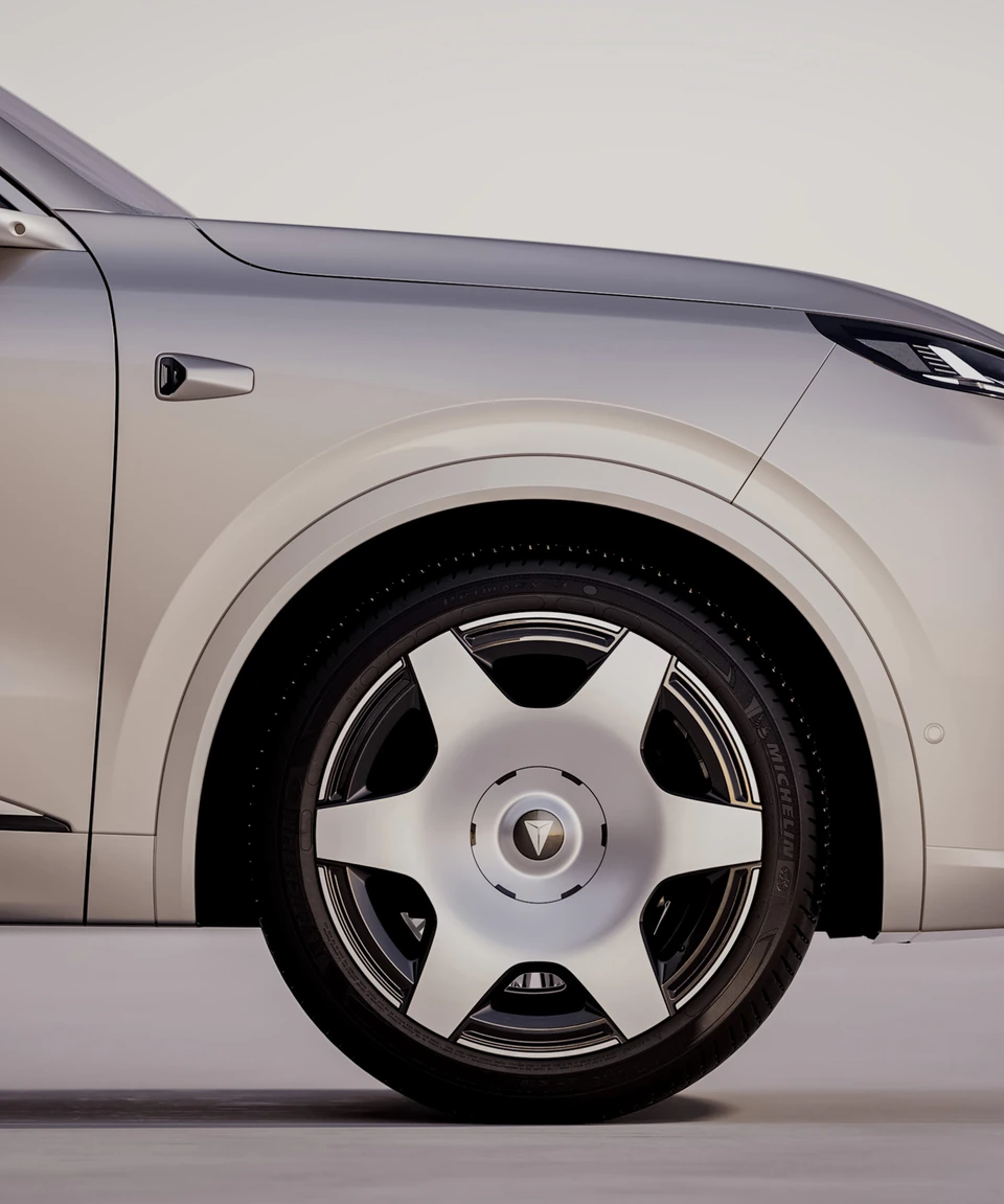Deepal S09 — rear wheel and side bodywork