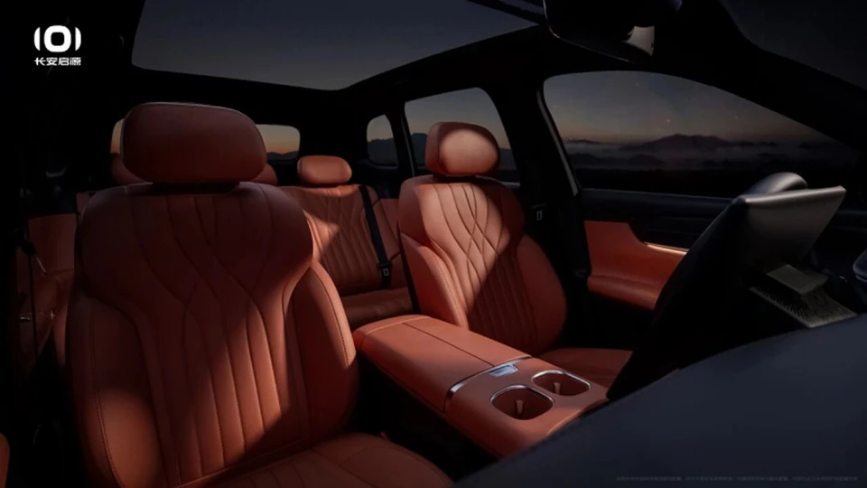 Changan Nevo Q07 — orange seating and cabin